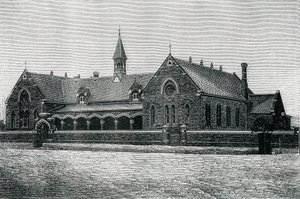 Austrália: Uma escola pública de Adelaide, c.1885 (gravura) de Unknown artist