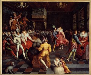 Bola no campo da pintura de Valois Anonymous. Século XVI. Sol 1,63x1,94 m Rennes, musee des Beaux Arts de Unknown artist