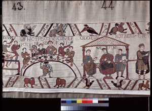 Tapeçaria Bayeux, conhecida como Bordado da Rainha Mathilde de Unknown artist