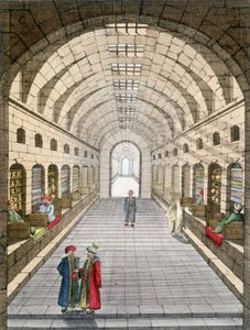 Bazar (souk) de Tunis, Tunísia. de Unknown artist