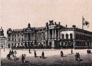 Berlim, Alemanha: vista do Castelo do Imperador). em "O mundo ilustra 168 vistas" Sem data (finais do século XIX) de Unknown artist