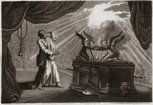 Bíblia de Royaumont, Velho Testamento: A Arca da Aliança. Figura da Arca. Ilustração de 1811. de Unknown artist