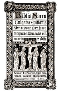 Biblia Sacra, Tournai 1881 - Biblia Sacra, Vulgatae Editionis, Sixit V. Pont. Max. Jussu recognita ed ed Clementis VIII auctorita que editou de Unknown artist