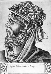 Caius Valerius Catullus dit Catulle (87 - 54 AC) Retrato imaginário, gravura do século XVII. de Unknown artist