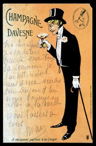 Champagne Davesne, início do século XX de Unknown Artist