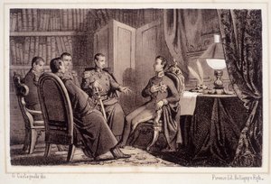 Charles Albert (1798 - 1849) promete ajudar a revolução piemontesa de 1821 - em “” Storia d&39;Italia ”” de Unknown artist
