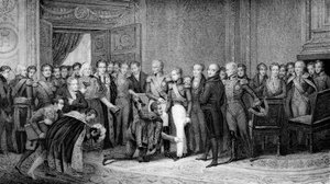 Charles X Abdicting em favor de Henri d