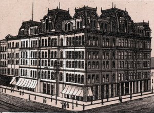 Chicago, EUA: vista de Field, Leiter & Co. (Field, Leiter & Co. Department Store). em "The world illustrates 168 views" Sem data (final do século XIX) de Unknown artist