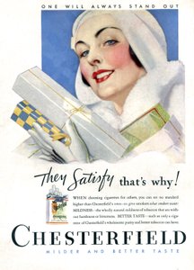 Cigarro Chesterfield de Unknown Artist