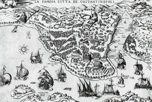 Cidade de Constantinopla, gravura de Unknown artist