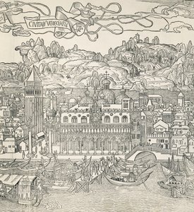 Cidade de Veneza, Itália, gravura de Unknown artist