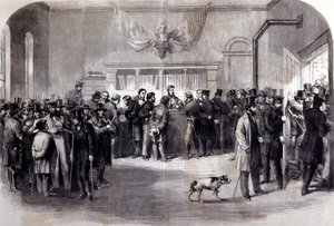 Guerra Civil (1861 - 1865), Guerra Civil Americana. Costelas anticonscrição em frente aos escritórios de isenção. Nova Iorque. de Unknown artist