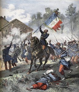 O Coronel de Malleville morreu na Batalha de Solférino em 24 de Junho de 1859. de Unknown artist