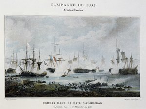 Combate na Baía de Algesiras de Unknown artist