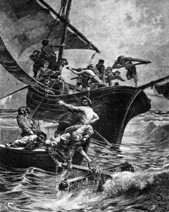 A pesca de coral com a ajuda das artes. de Unknown artist