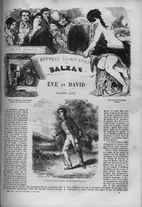 Capa para o romance "Eva e David". de Unknown artist