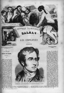 Capa do romance "Les Employes" (Os Funcionários) de Unknown artist