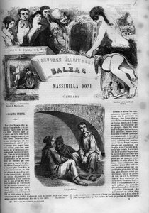 Capa para o romance "Massimilla Doni". de Unknown artist