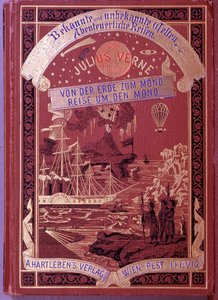 Capa de um livro de Jules Verne em alemão de Unknown artist