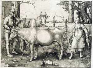 Bovinos e lacticínios na Holanda de Unknown artist