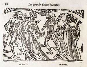 Dance macabre - engraving de Unknown artist