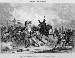 Morte de Dugommier - Luta da Montanha Negra contra os espanhóis. de Unknown artist
