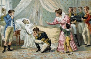 Morte de Napoleão I (1769-1821), em Santa Helena, a 5 de Maio de 1821. de Unknown artist