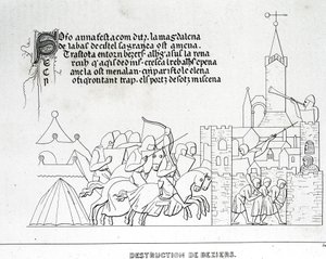 Destruição de Béziers de Unknown artist