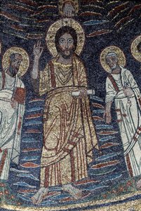 Detalhe de Jesus (Mosaico, 821) de Unknown artist