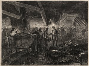 Disaster des mines de bessege - MINES DE COAL DE LALLE - Inundações de Unknown artist