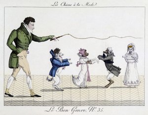 Domador de cães - em "O bom género", deb. Século XIX de Unknown artist