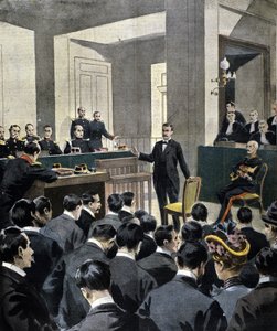 Caso Dreyfus: testemunho do tenente-coronel Georges Picquart (1854-1914) no julgamento do escritor Emile Zola (seguindo a carta J