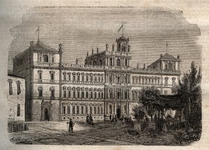 Palácio Ducal de Modena no século XIX - O Palácio Ducal 1634 - Palácio Ducal de Modena de Unknown artist