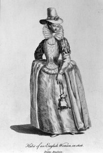 Mulher inglesa de 1626. de Unknown artist