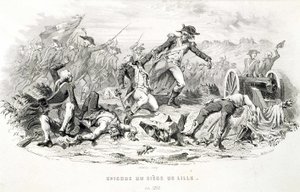 Episódio do cerco de Lille em 1792 - em "Fasttes de Gardes nationales de France". de Unknown artist