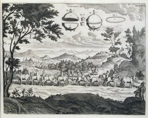 Experiência de Otto von Guericke (Otto de Guericke de Unknown artist