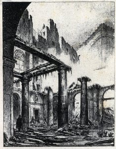 Incêndio do Teatro Italiano em Paris, em 1838 de Unknown artist
