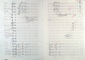 Primeira página de Capriccio brilhante sobre o tema de Jota Aragonese" (Abertura espanhola nº 1) por Mikhail Glinka de Unknown artist