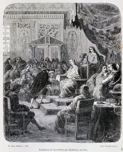 Fondation of the French Academy por Richelieu de Unknown artist
