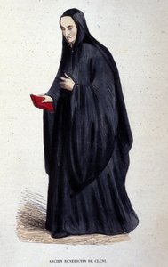 Ex-Beneditina por Cluny. Gravação de um álbum sobre ordens religiosas, Paris de Unknown artist