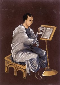 A França no século IX: A leitura do Evangelho. de Unknown artist