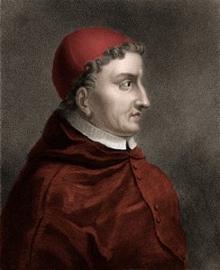 Francisco Jimenez de Cisneros (Gonzalo Jimenez de Cisneros) (1436-1517) cardeal, reformador religioso e estadista espanhol - Gravura do século XIX de Unknown artist