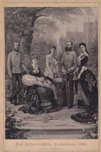 Franz Joseph I e Elisabeth da Áustria e a sua família imperial de Unknown artist