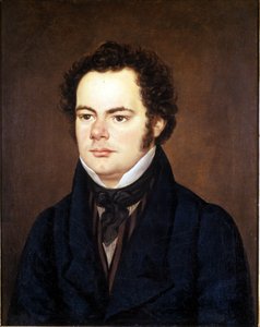 Franz Schubert (1797 - 1828), pintor de retratos preservado na Sociedade dos Amigos da Música, Viena. de Unknown artist