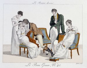Jogo: "o beijo de adivinhação" - em "le Bon genre", n°45 de Unknown artist