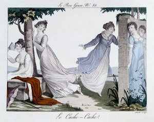 Jogo de esconde-esconde (Cache Cache) - em "The Good Genre", n¡80, início do século XIX de Unknown artist