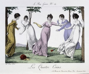Jogo dos quatro cantos - em "The Good Genre", no. 14, início do século XIX. de Unknown artist
