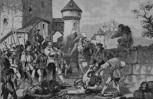 Guerra dos Camponeses Alemães (1524-1526): Após o assalto ao castelo de Maichau de Unknown artist