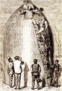 Grav. em "From the Earth to the Moon" por Jules Verne de Unknown artist