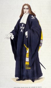 Grande Cavaleiro - Cruz da Ordem de Malta gravada no século XIX de Unknown artist